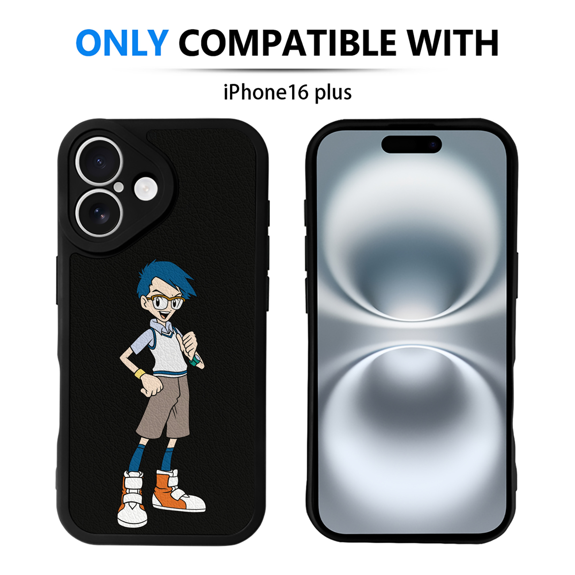 （画像用） Digimon デジタルモンスター/デジモン 【iPhone 16シリーズ対応】シリコンスマホケース（レザー調） 材質：シリコン